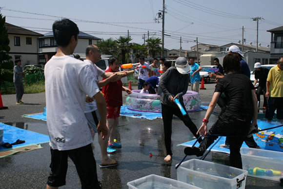 水遊び