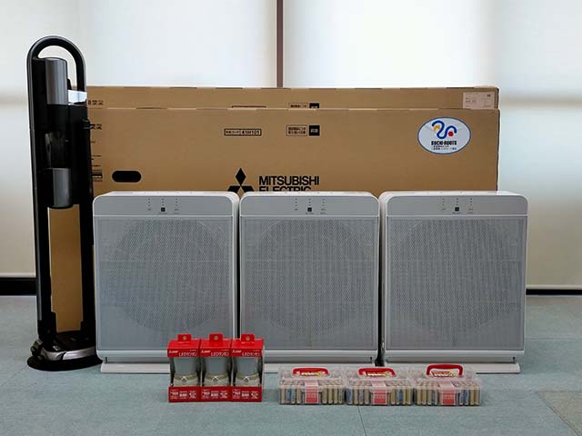 三菱電機SOCIO-ROOTS基金姫路支部様より家電製品を寄贈して頂きました。
